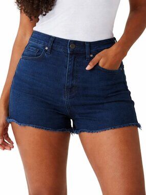 American Eagle Outfitters Next Level Stretch Shorts Womens 2 Black Denim
